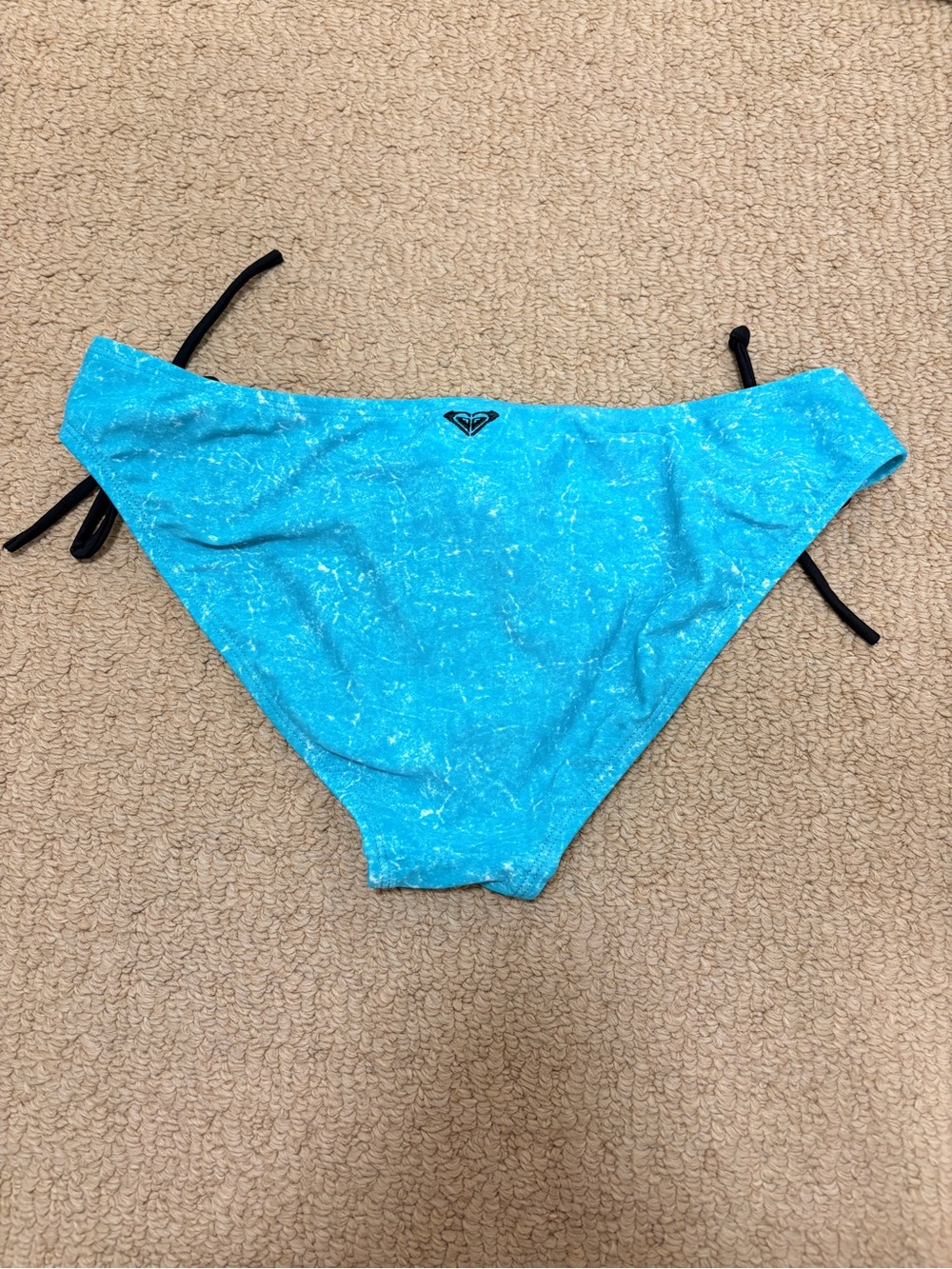 ROXY 70's Lowrider T Side Tie Bikini Bottom Turquoise – M - Picture 2 of 8
